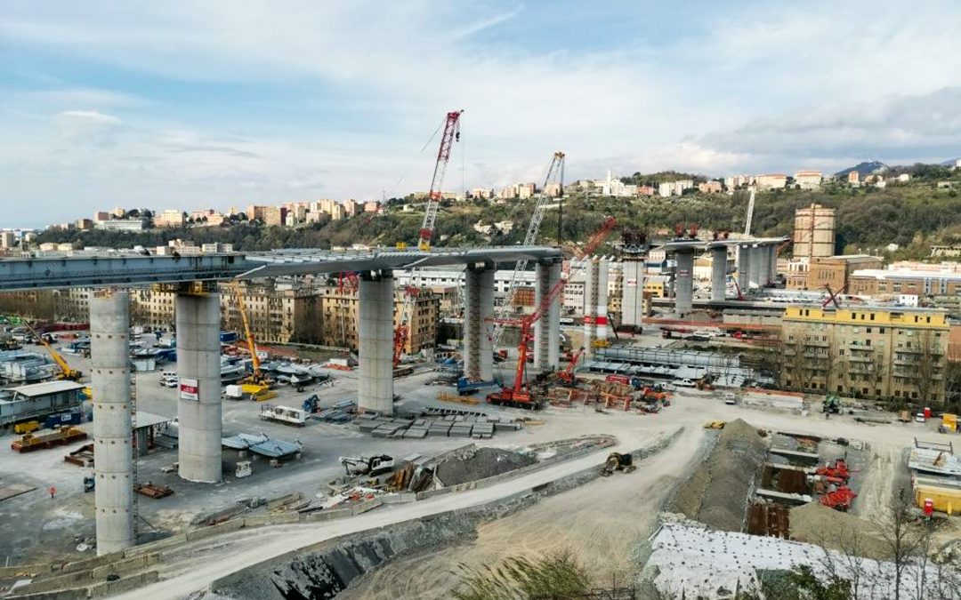 Demolizione ponte Morandi e ricostruzione nuovo viadotto Autostrada A10.