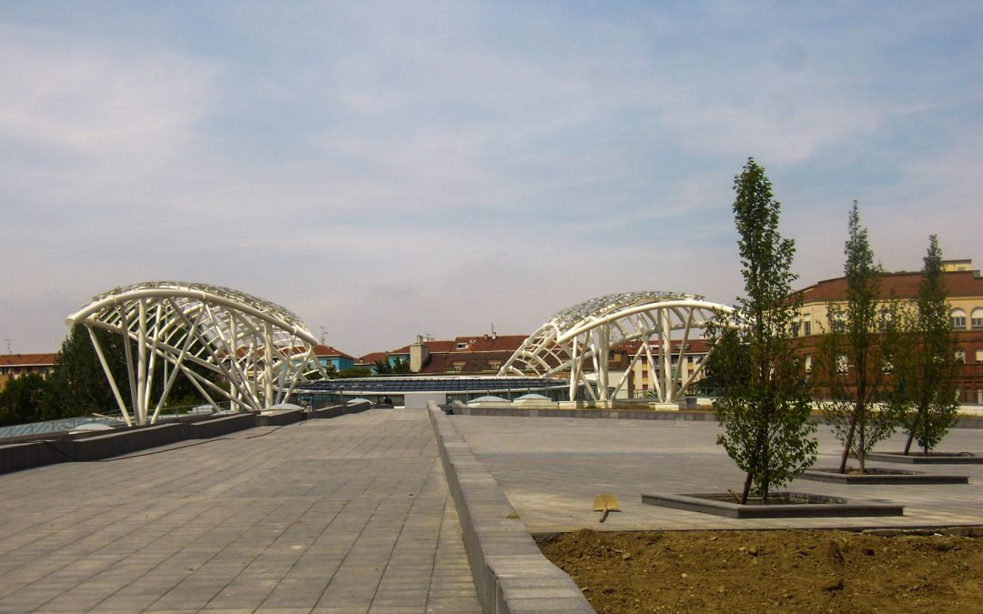 Montaggio strutture metalliche Polo Soderini a Milano